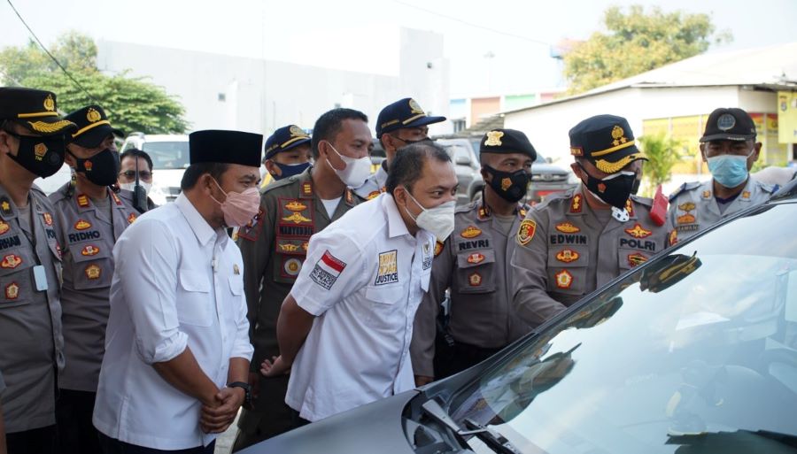 Taufik Basari Tinjau Pelaksanaan PPKM di Bakauheni